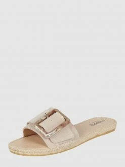 Billig ✨ Espadrij Pantolette Aus Veloursleder Modell 'Belfort' - Beige ⭐