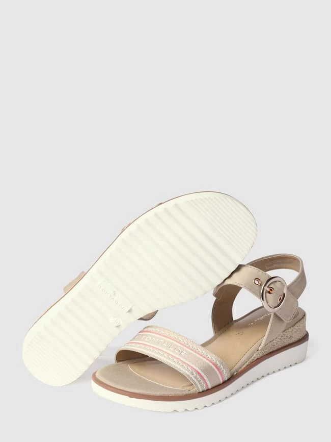 Aktion ? Tom Tailor ? Sandalen Mit Label-Print - Beige ? – Bild 4