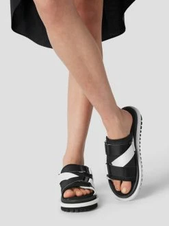 Bestes Angebot ? Tommy ? Jeans Pantoletten Mit Label-Patch - Schwarz ?