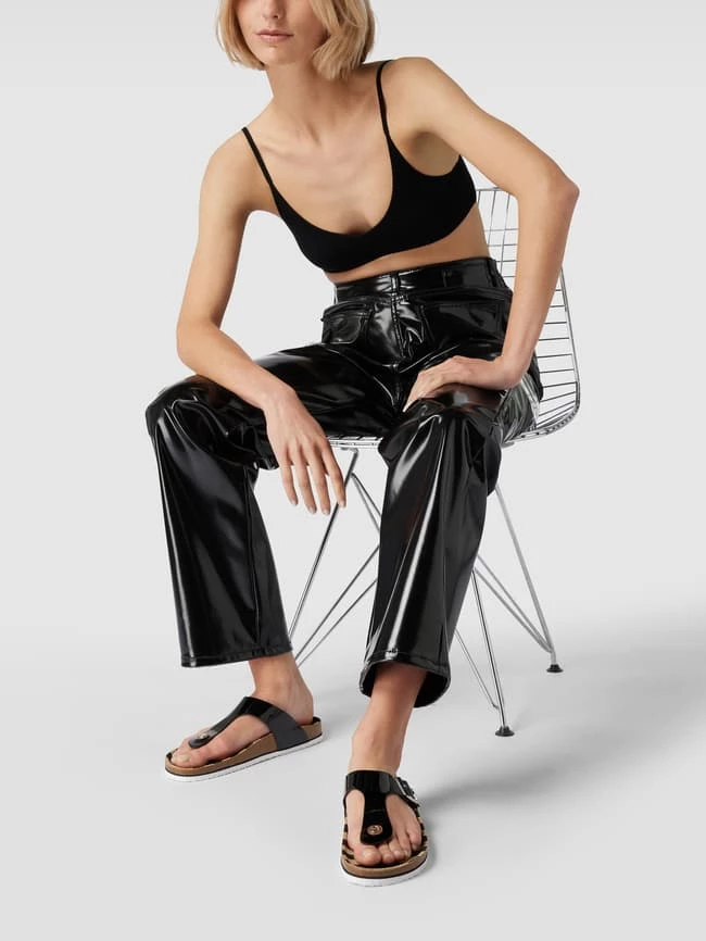 Aktion ⌛ Tom Tailor Zehentrenner In Lack-Optik - Schwarz ?