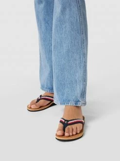 Besorgen ? Tommy Hilfiger Zehentrenner Mit Label-Applikation - Marineblau ?