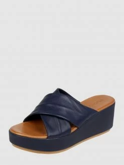 Rabatt ? INUOVO Pantolette Aus Leder - Dunkelblau ?