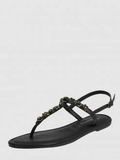 Coupon ? Tamaris Zehentrenner Aus Leder - Schwarz ?